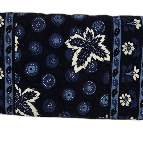 Vera Bradley Crossbody Wallet Blue Coin Pattern Retired Vintage Y2K NWT Quilted - Picture 3 of 12